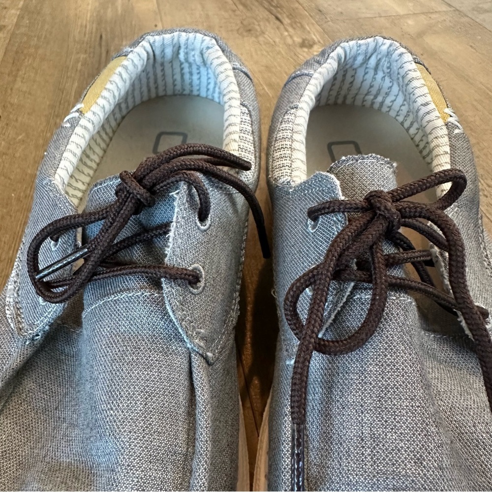 Hey Dude Welsh Chambray Grey Slip-On Loafers - Picture 9 of 11